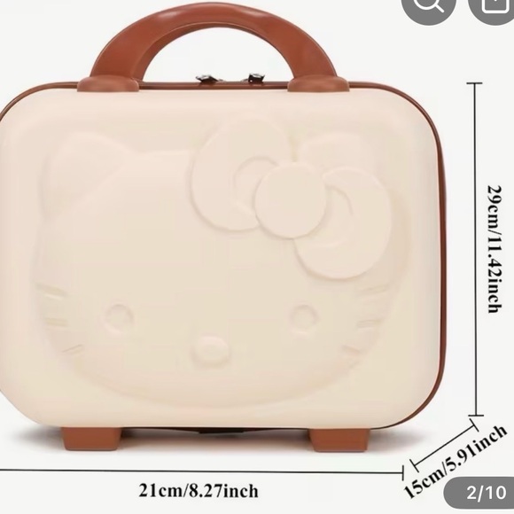 🩷🩷Sanrio Hello Kitty Cream Hardshell Mini Suitcase & 20+ Accessories - Picture 6 of 12